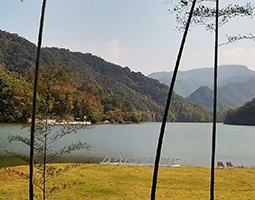 杭州富春方外酒店使用开宁慢直播设备直播景点外美景
