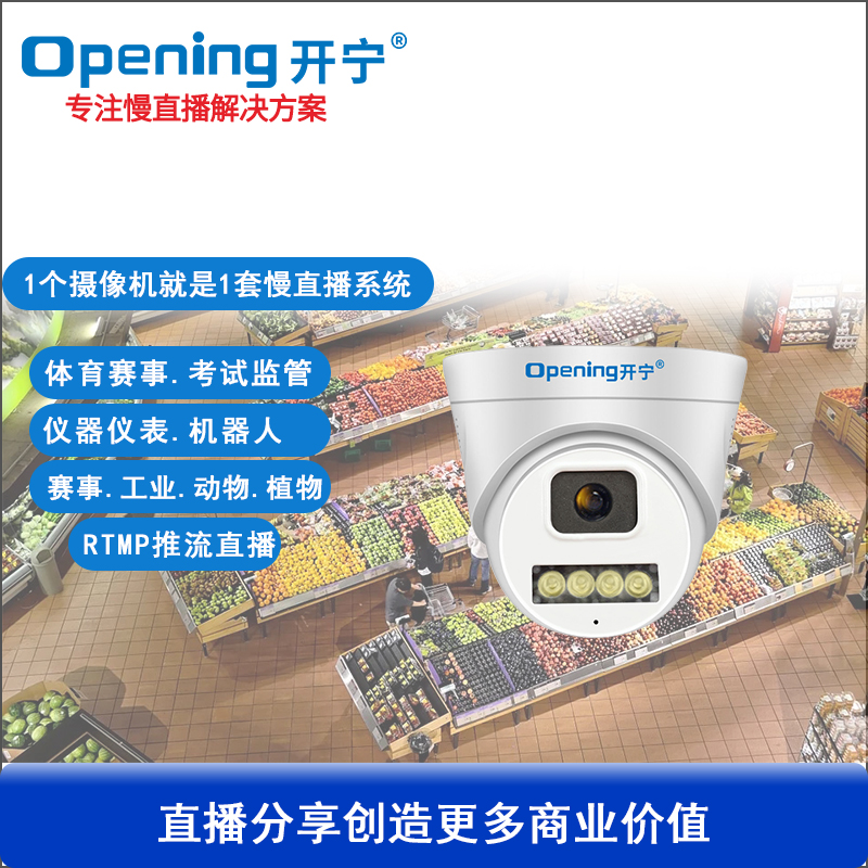 无畸变监控直播慢直播半球